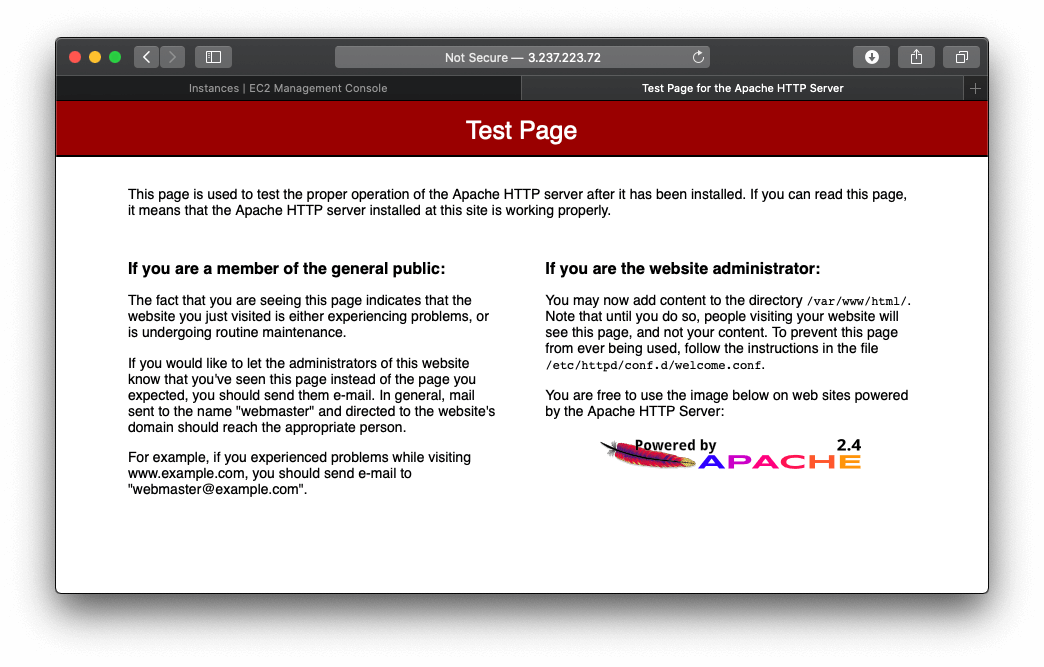 Apache Test Page