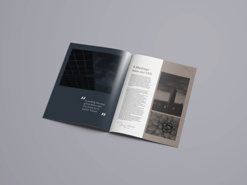 Brochure Open Mockup