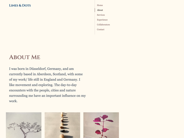Lines & Dots about page