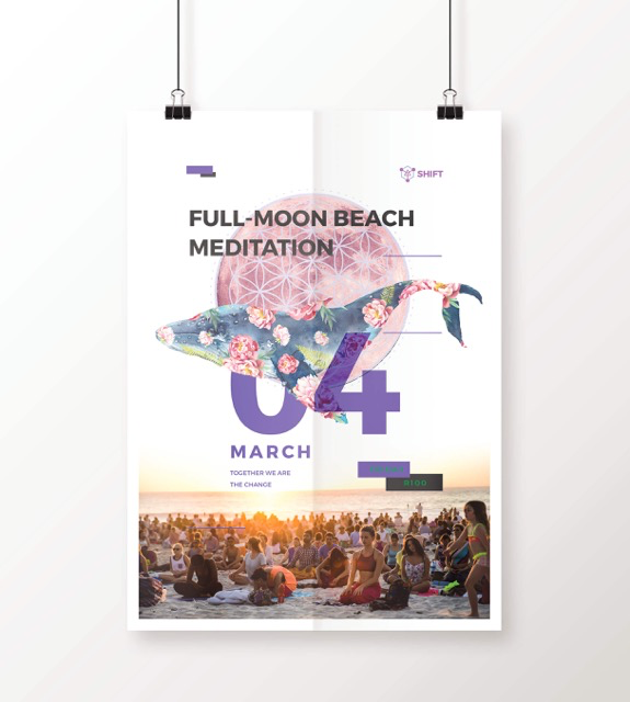 Shift Poster for Full Moon Meditations